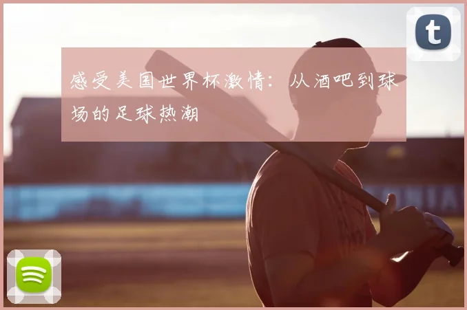 感受美国世界杯激情:从酒吧到球场的足球热潮
